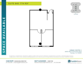 4830 W Kennedy Blvd, Tampa, FL for lease Floor Plan- Image 1 of 1