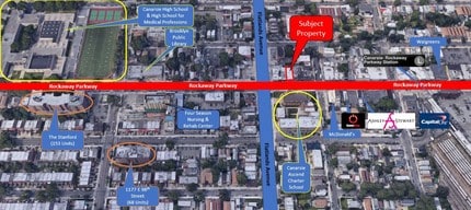 1492 Rockaway Pkwy, Brooklyn, NY - AERIAL  map view - Image1