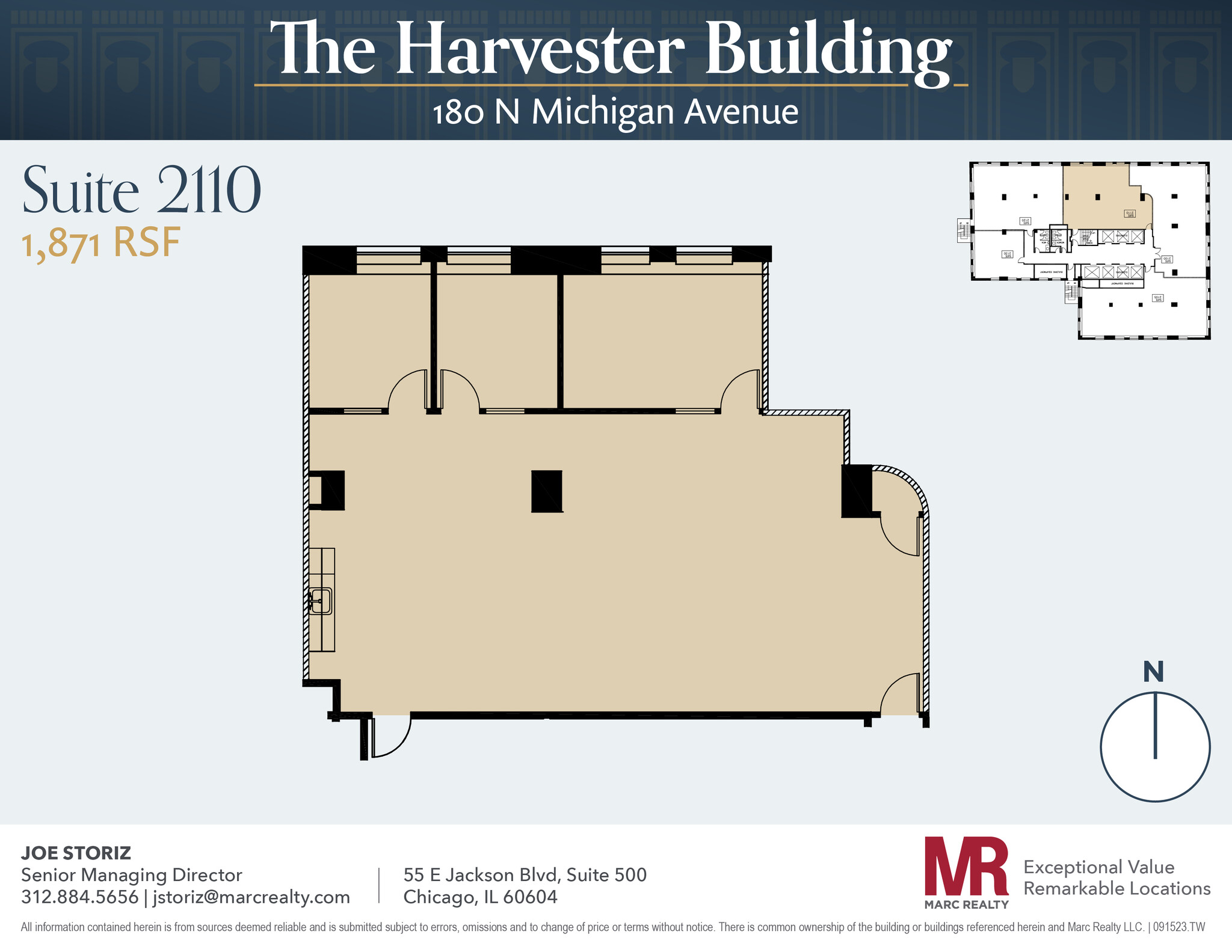 180 N Michigan Ave, Chicago, IL for lease Floor Plan- Image 1 of 5