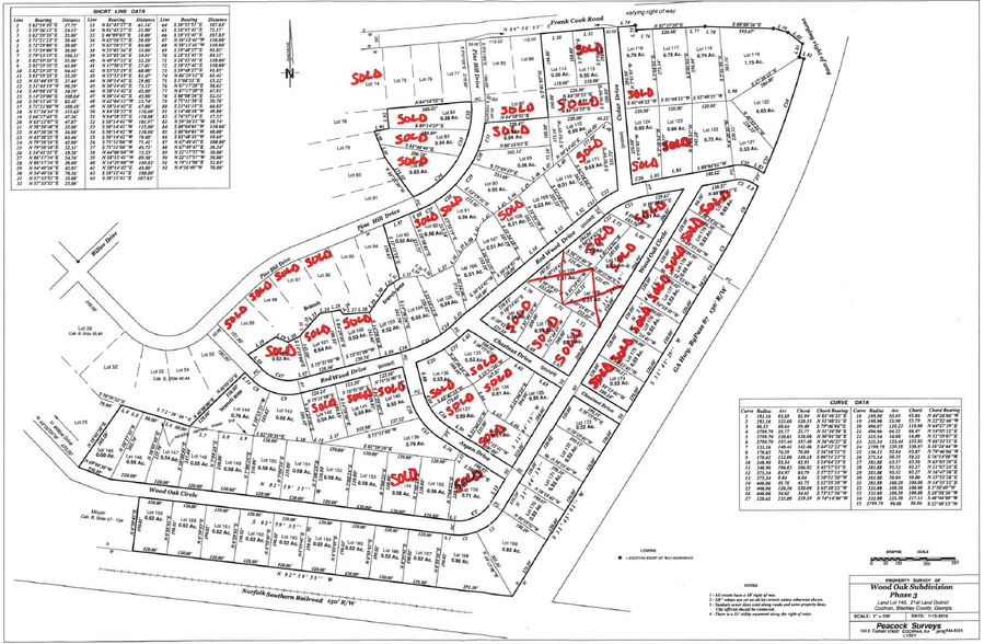 Wood Oak Cir, Cochran, GA for sale - Plat Map - Image 2 of 12