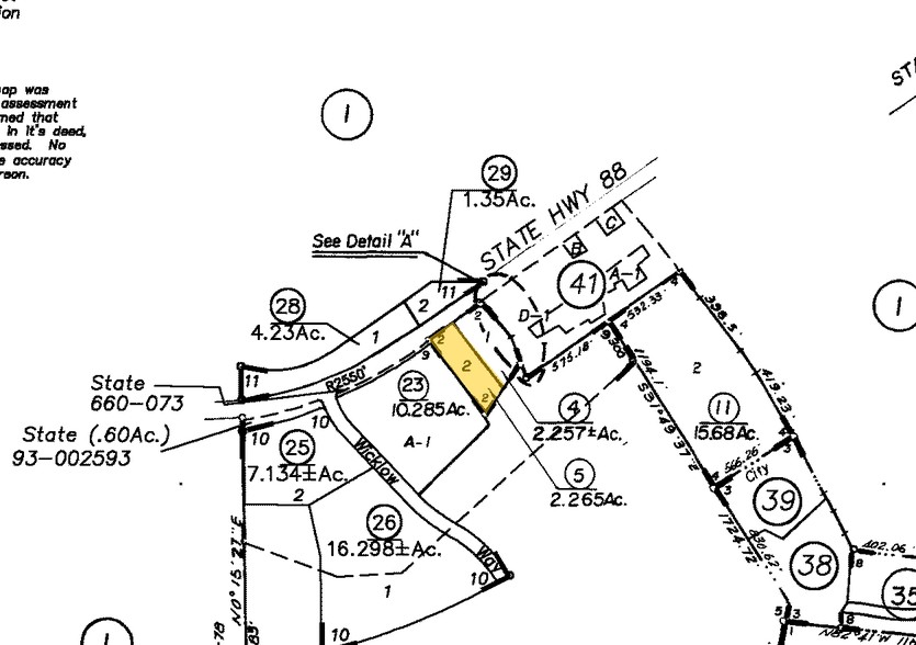 11930 State Highway 88, Jackson, CA for sale - Plat Map - Image 3 of 7