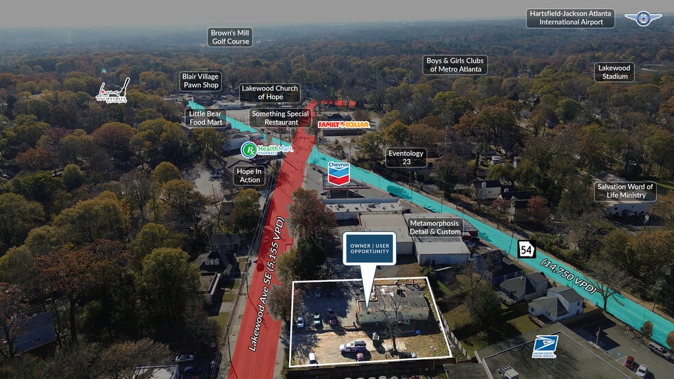 1657 & 1651 Lakewood Avenue SE, Atlanta, GA for sale - Building Photo - Image 3 of 5