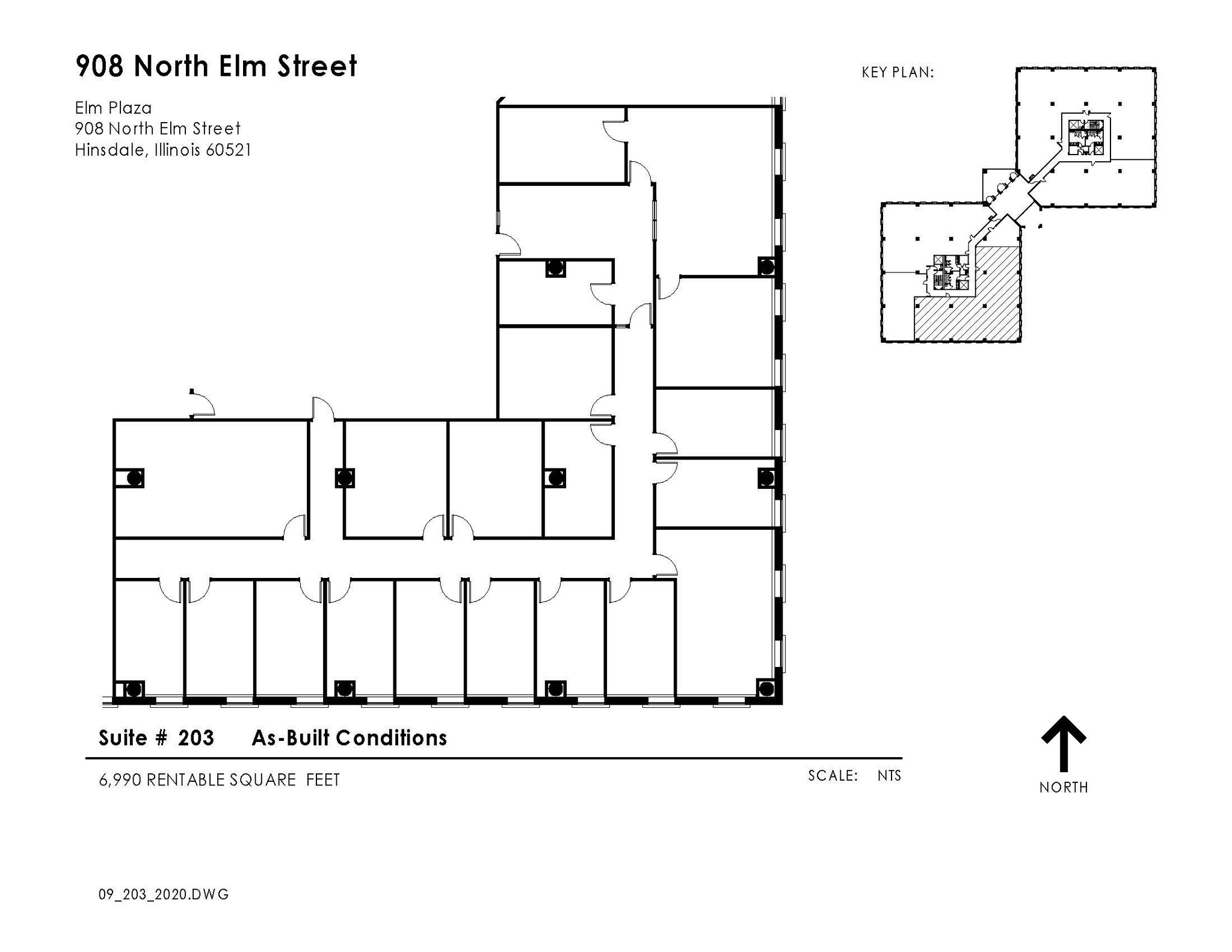 908 N Elm St, Hinsdale, IL for lease Floor Plan- Image 1 of 2