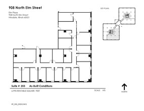 908 N Elm St, Hinsdale, IL for lease Floor Plan- Image 1 of 2