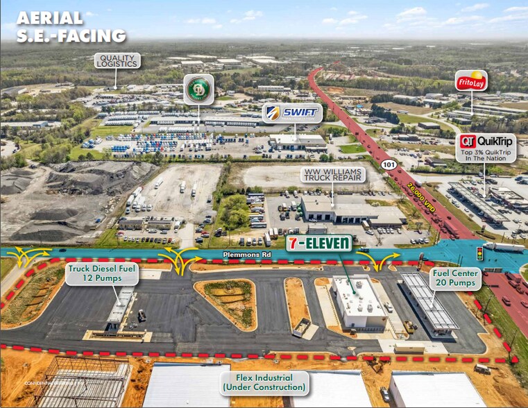 258 Plemmons Rd, Duncan, SC 29334 7Eleven CStore, Fuel Center