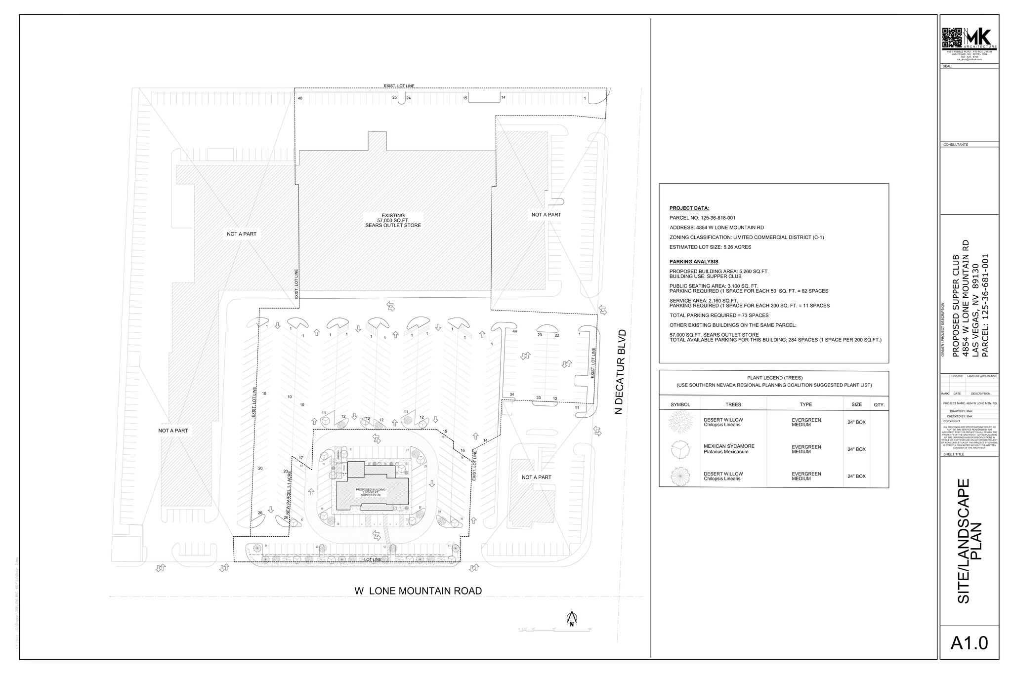 4882 W Lone Mountain Rd, Las Vegas, NV for lease Site Plan- Image 1 of 3