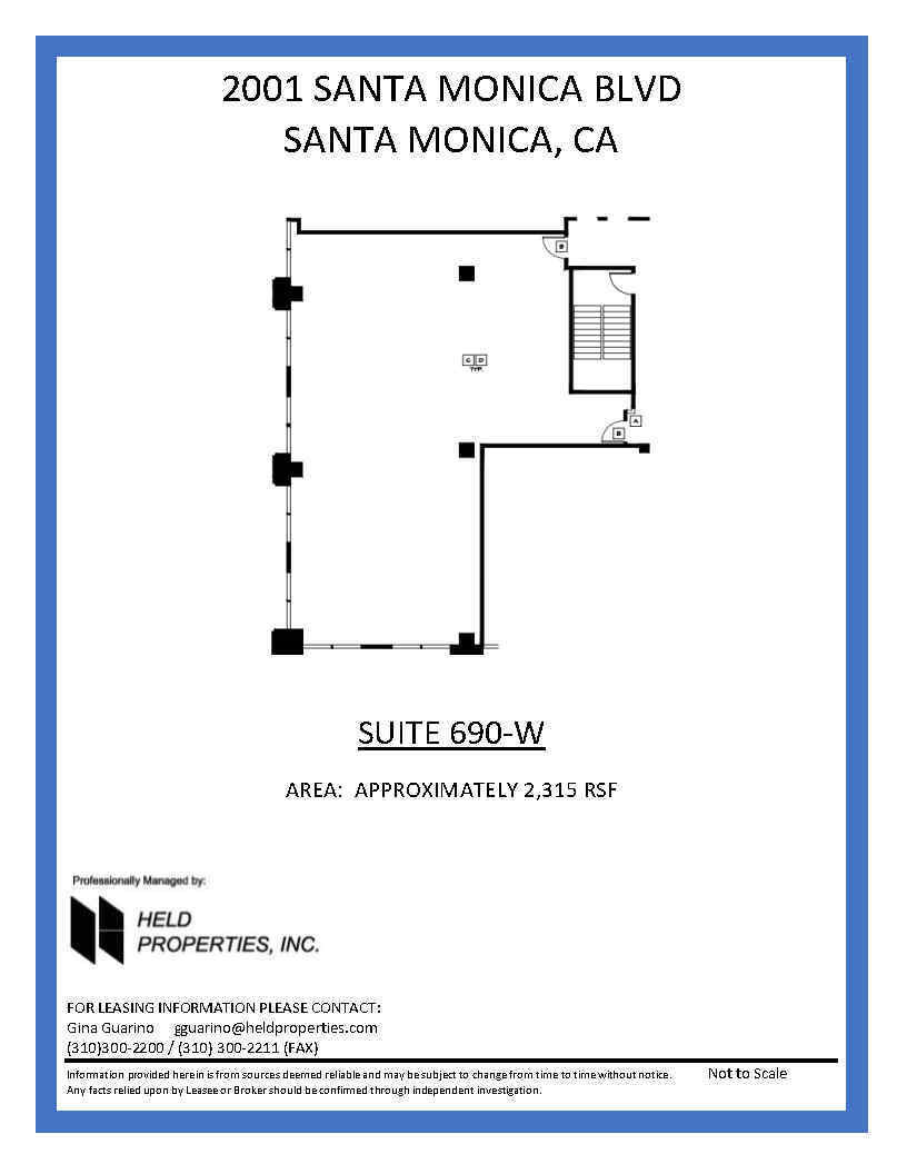 2021 Santa Monica Blvd, Santa Monica, CA for lease Site Plan- Image 1 of 1