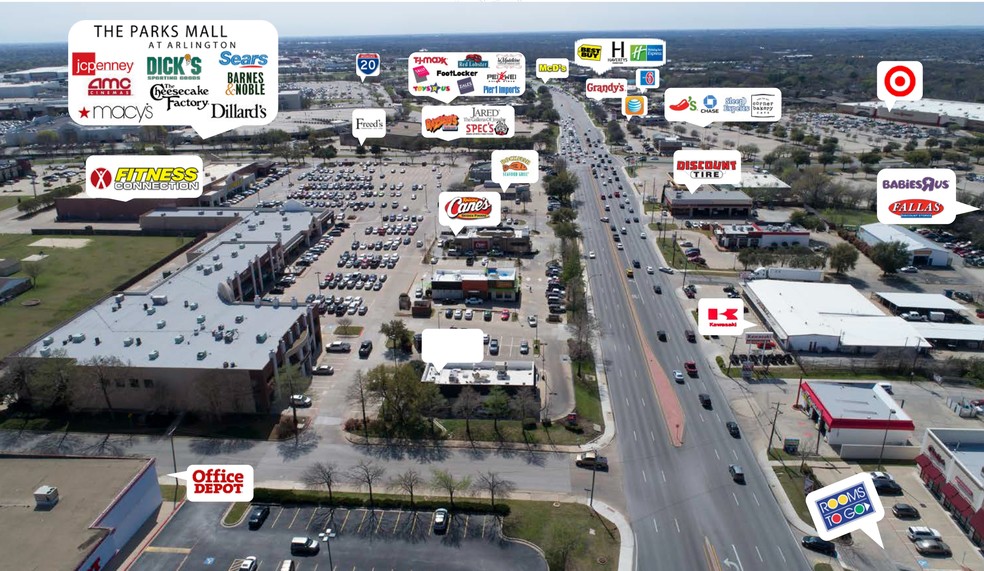 3755 S Cooper St, Arlington, TX for lease - Aerial - Image 2 of 5