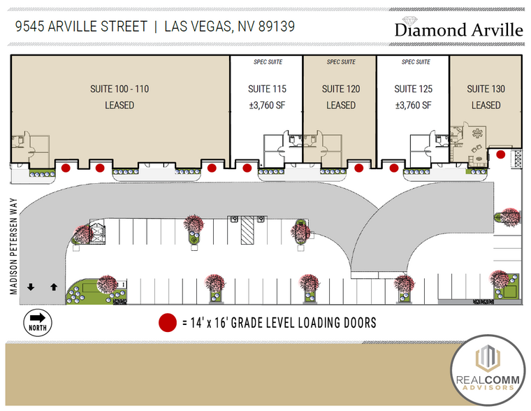 9545 Arville St, Las Vegas, NV for lease - Site Plan - Image 3 of 8