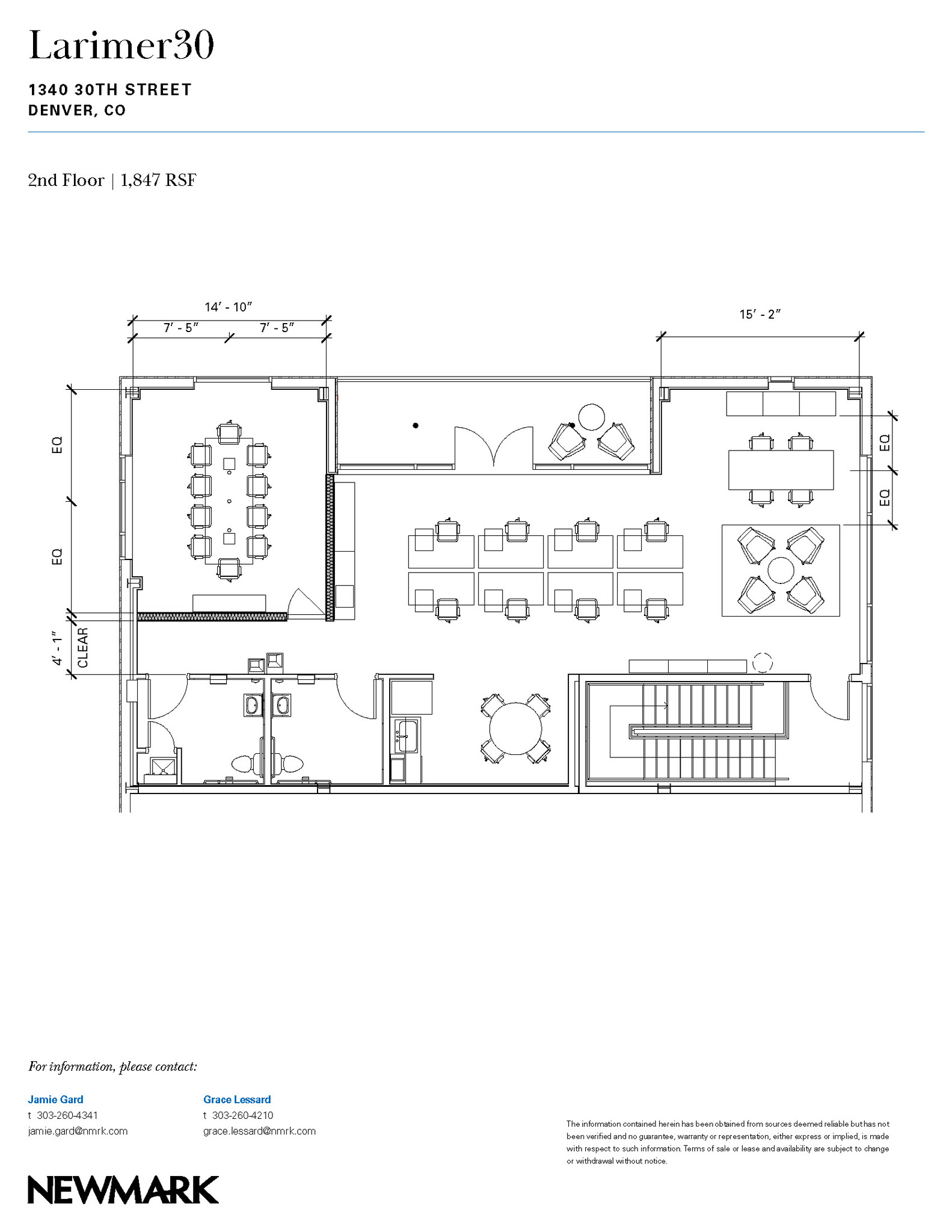 1340 30th St, Denver, CO for lease Floor Plan- Image 1 of 1