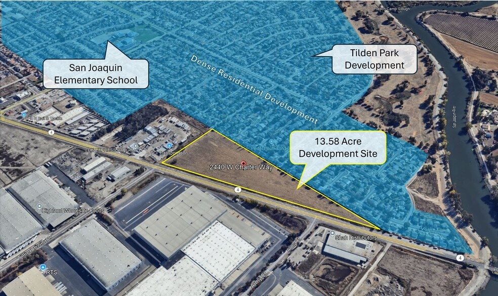 2440 Charter way, Stockton, CA for sale - Aerial - Image 2 of 3