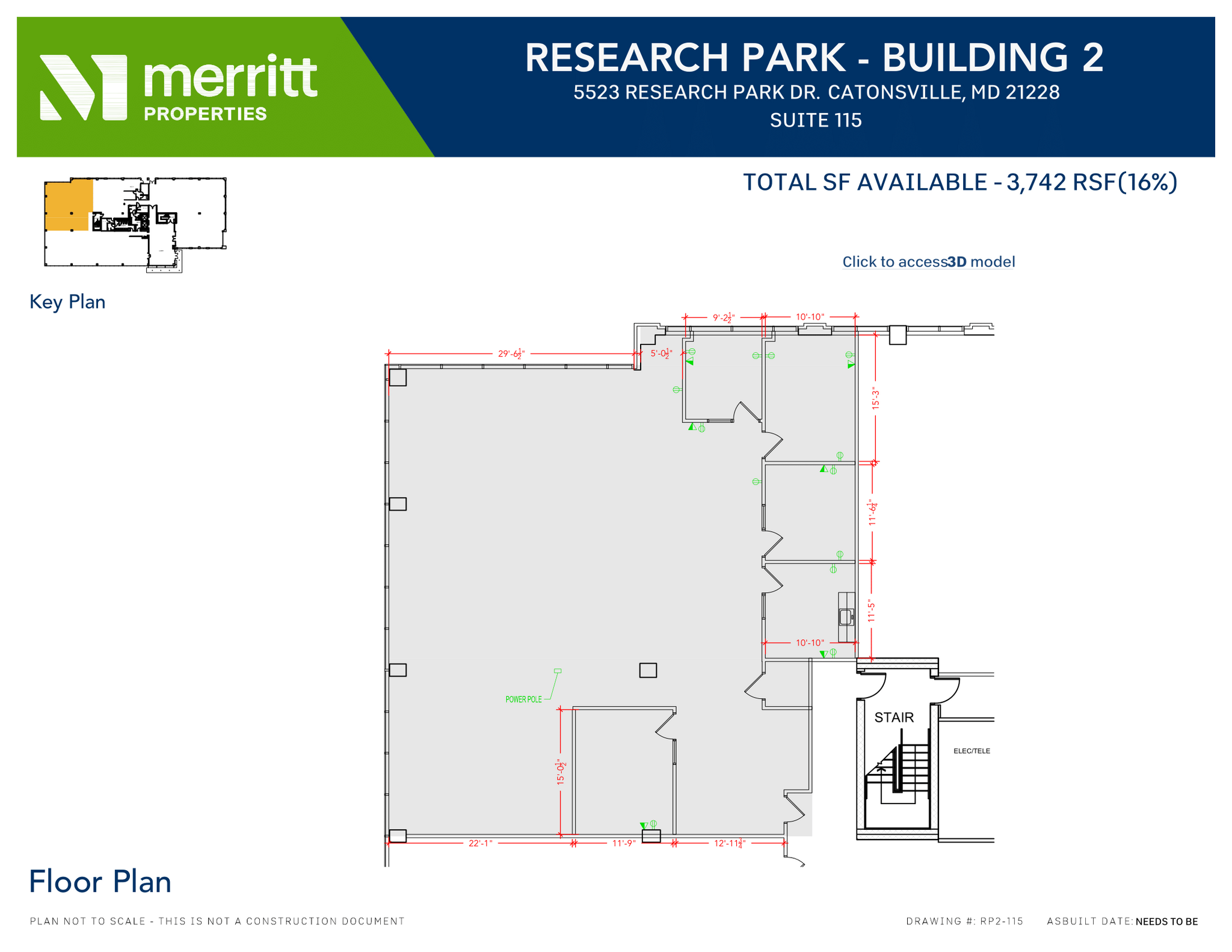 5521 Research Park Dr, Baltimore, MD for lease Floor Plan- Image 1 of 1