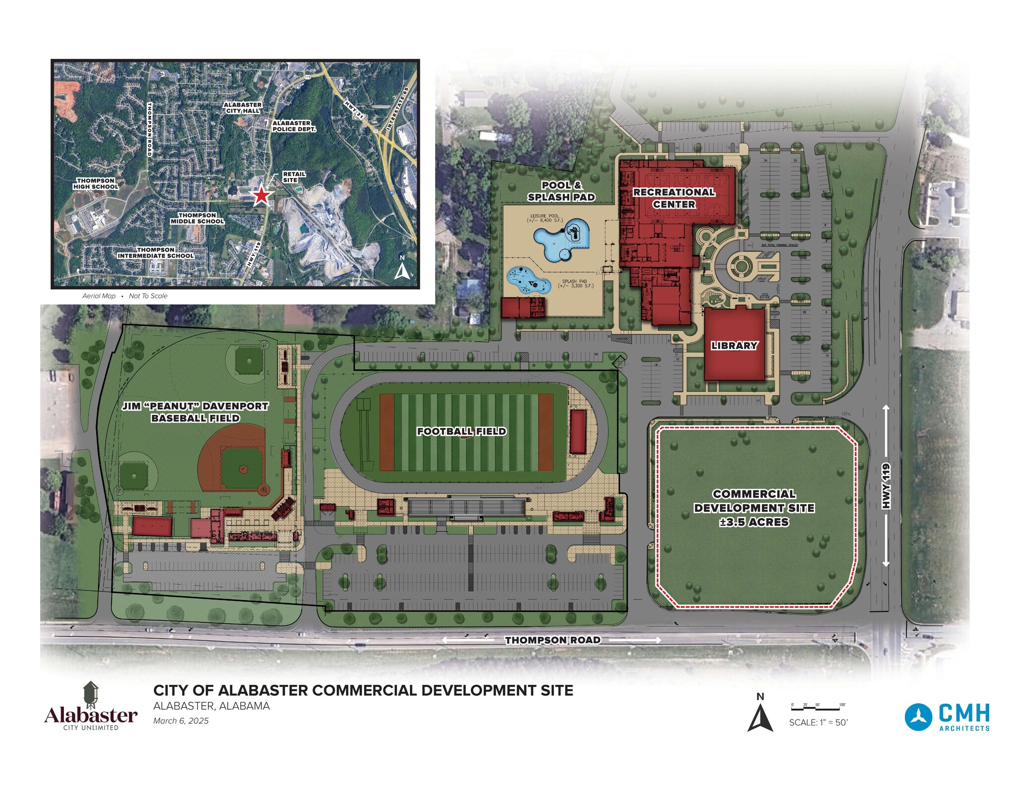 Thompson Rd., Alabaster, AL for lease Site Plan- Image 1 of 2
