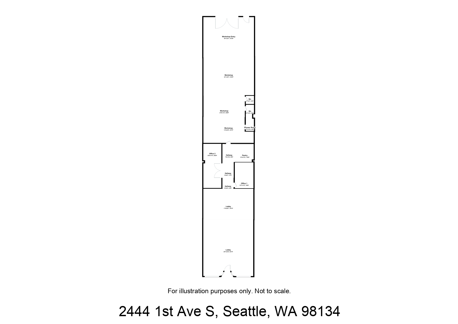 2444 1st Ave S, Seattle, WA for lease Floor Plan- Image 1 of 11