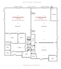 411-415 Fairchild Dr, Mountain View, CA for lease Floor Plan- Image 1 of 1