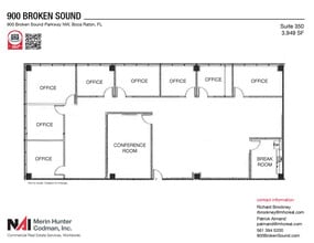 900 Broken Sound Pky NW, Boca Raton, FL for lease Floor Plan- Image 2 of 12