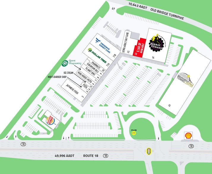 1020 State Route 18, East Brunswick, NJ for lease - Site Plan - Image 1 of 6
