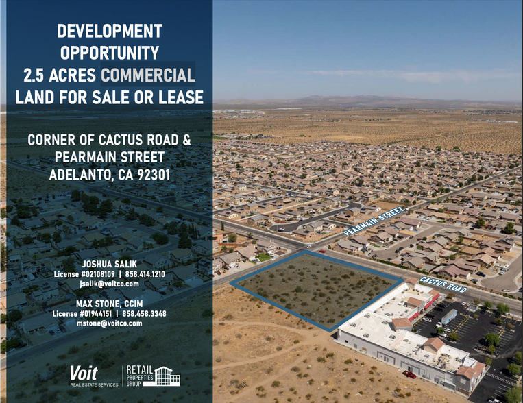 Cactus Rd, Adelanto, CA for lease - Aerial - Image 1 of 5