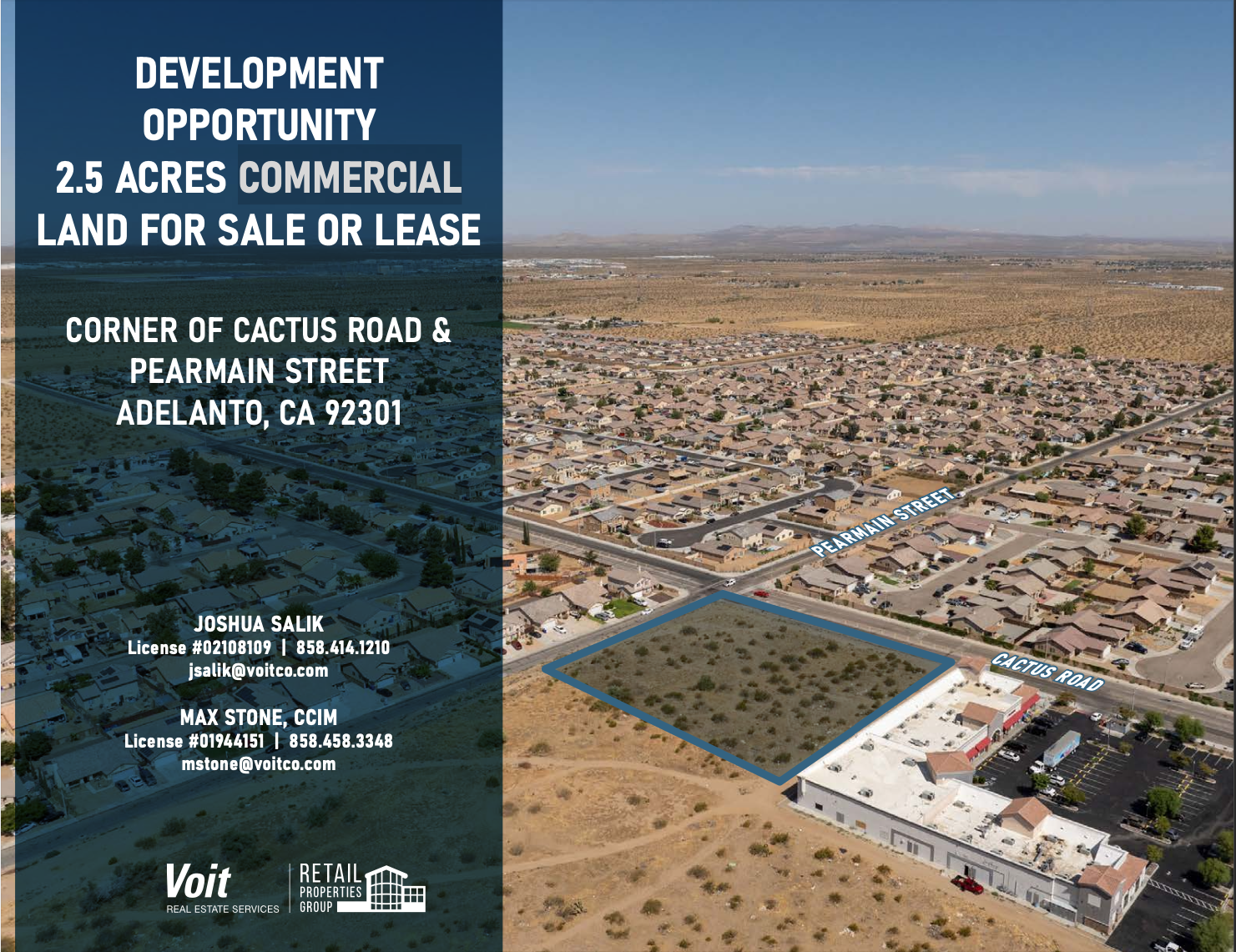 Cactus Rd, Adelanto, CA for lease Aerial- Image 1 of 6