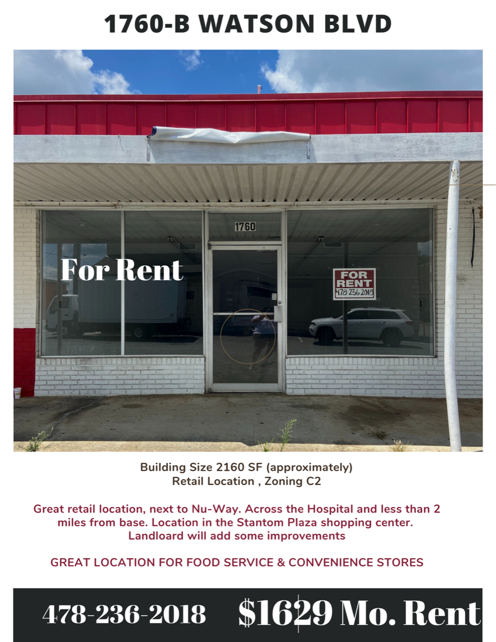 1760 Watson Blvd, Warner Robins, GA for sale Building Photo- Image 1 of 1