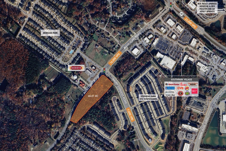 1201-1251 Avent Ferry Rd, Holly Springs, NC for sale - Building Photo - Image 2 of 3