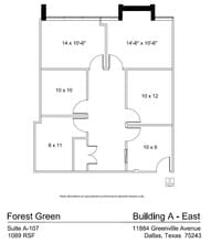 11910 Greenville Ave, Dallas, TX for lease Floor Plan- Image 1 of 1