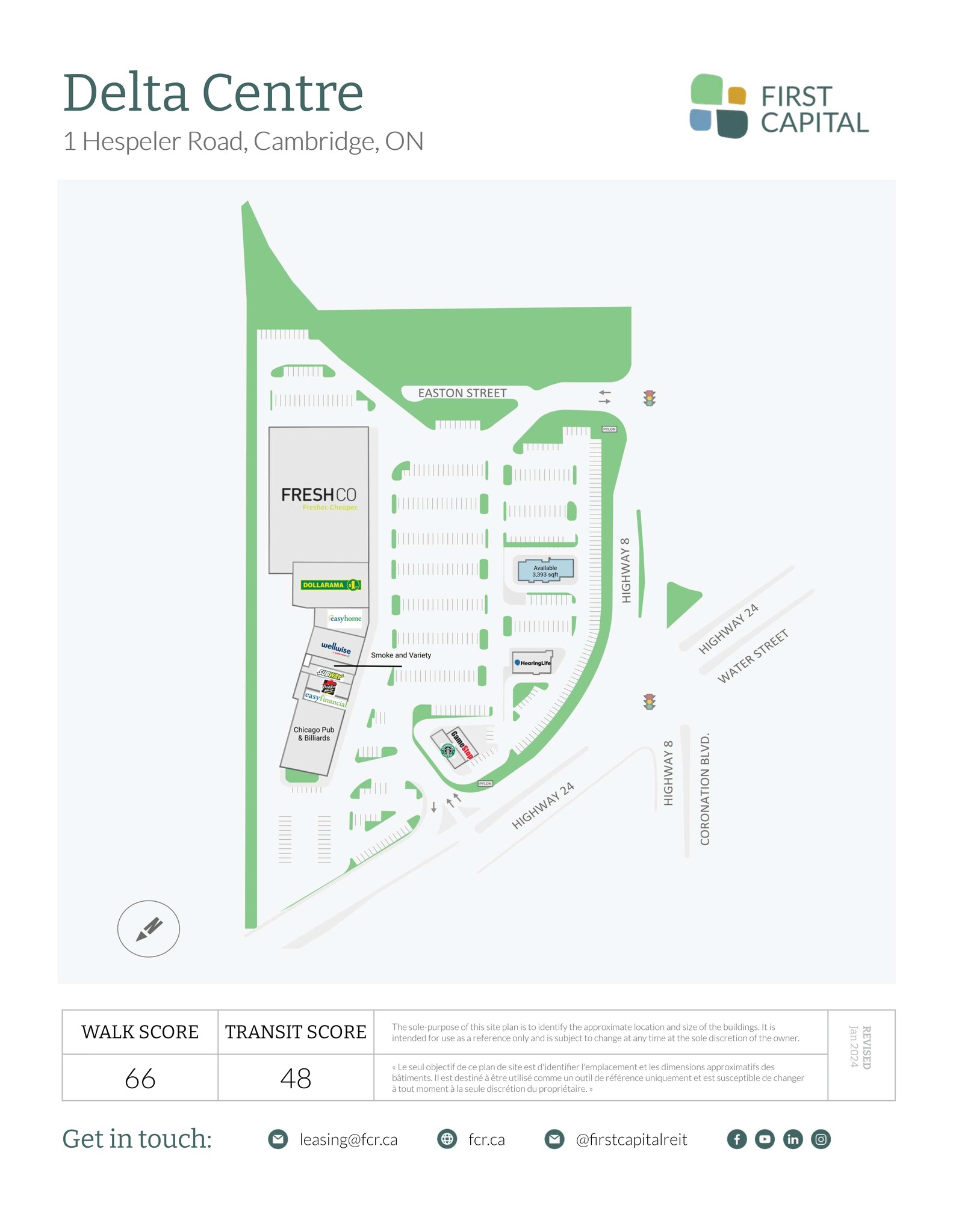 1 Hespeler Rd, Cambridge, ON for lease Site Plan- Image 1 of 1