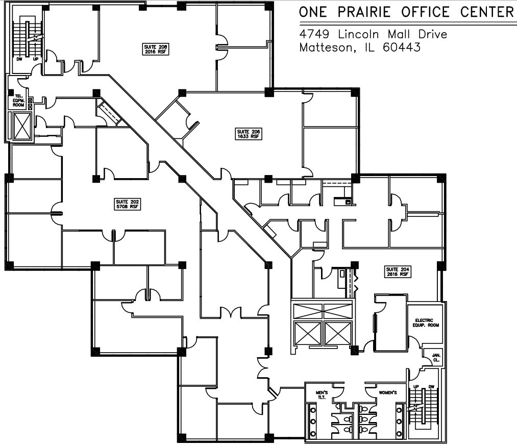 4749 Lincoln Mall Dr, Matteson, IL for lease Floor Plan- Image 1 of 10