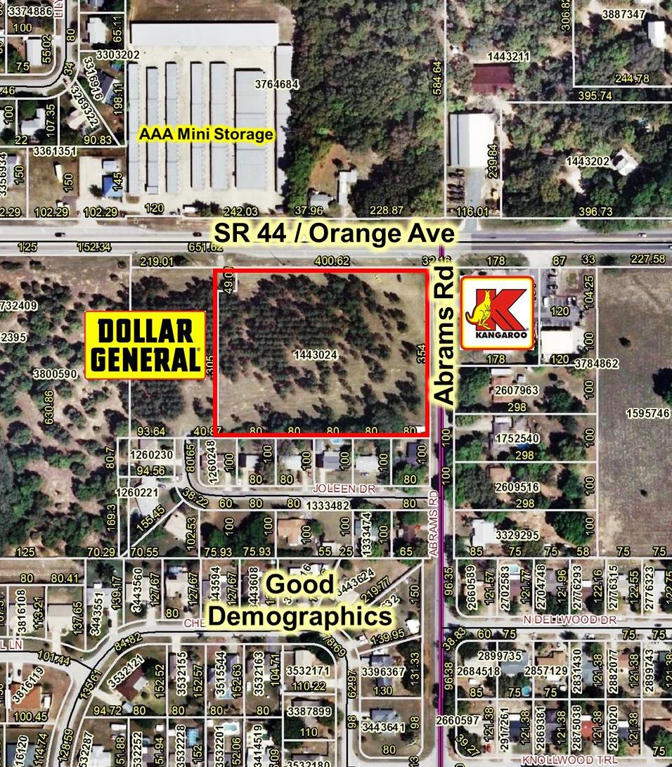 Orange Ave & Abrams Rd, Eustis, FL for sale Building Photo- Image 1 of 1