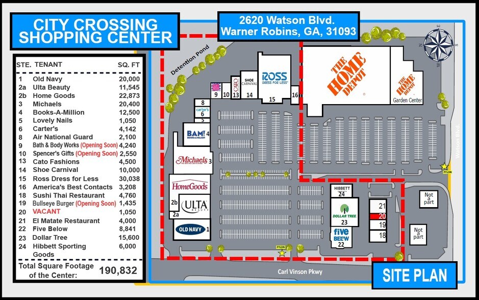 2620-2624 Watson Blvd, Warner Robins, GA for lease - Building Photo - Image 1 of 6