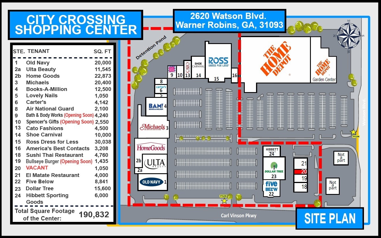 2620-2624 Watson Blvd, Warner Robins, GA for lease Building Photo- Image 1 of 7