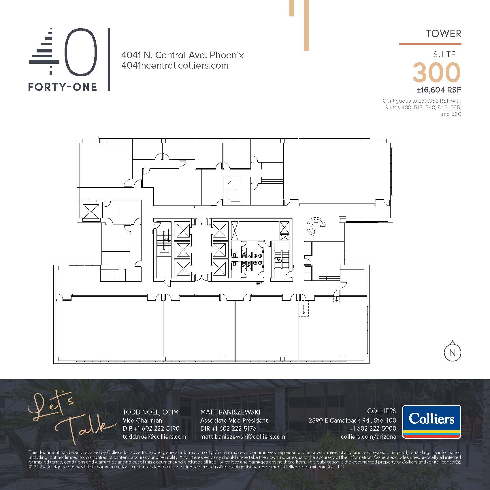 4041 N Central Ave, Phoenix, AZ for lease Floor Plan- Image 1 of 1