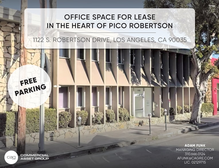 1122 S Robertson, Los Angeles, CA for lease - Building Photo - Image 1 of 5