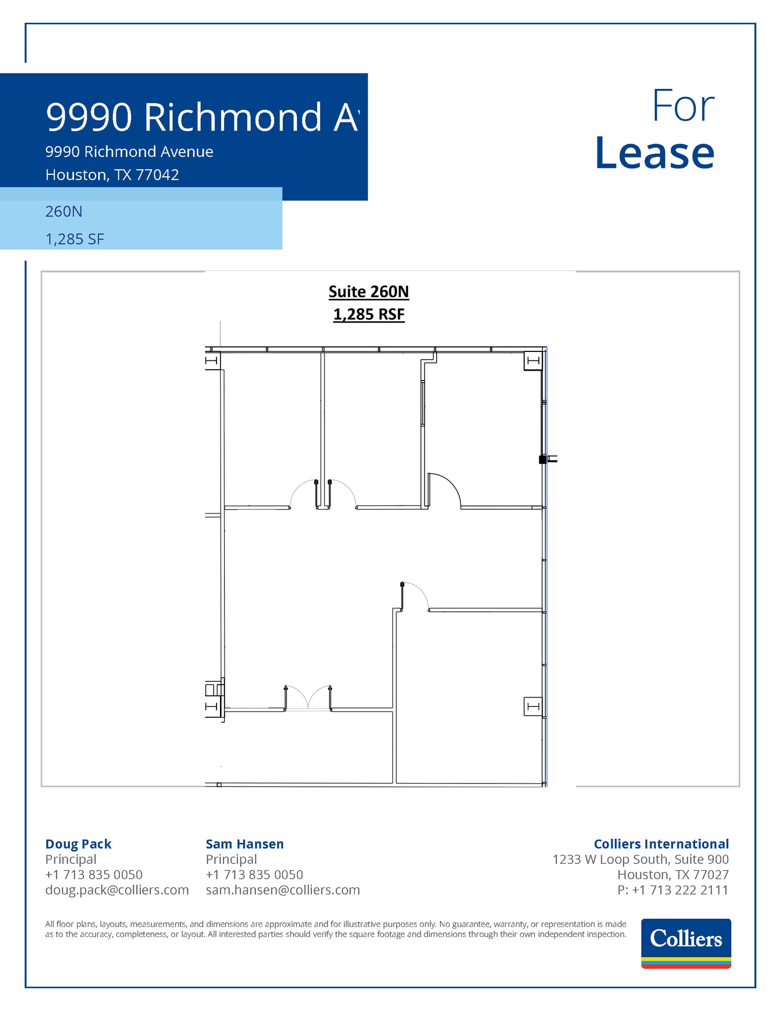 9990 Richmond Ave, Houston, TX for lease Floor Plan- Image 1 of 1