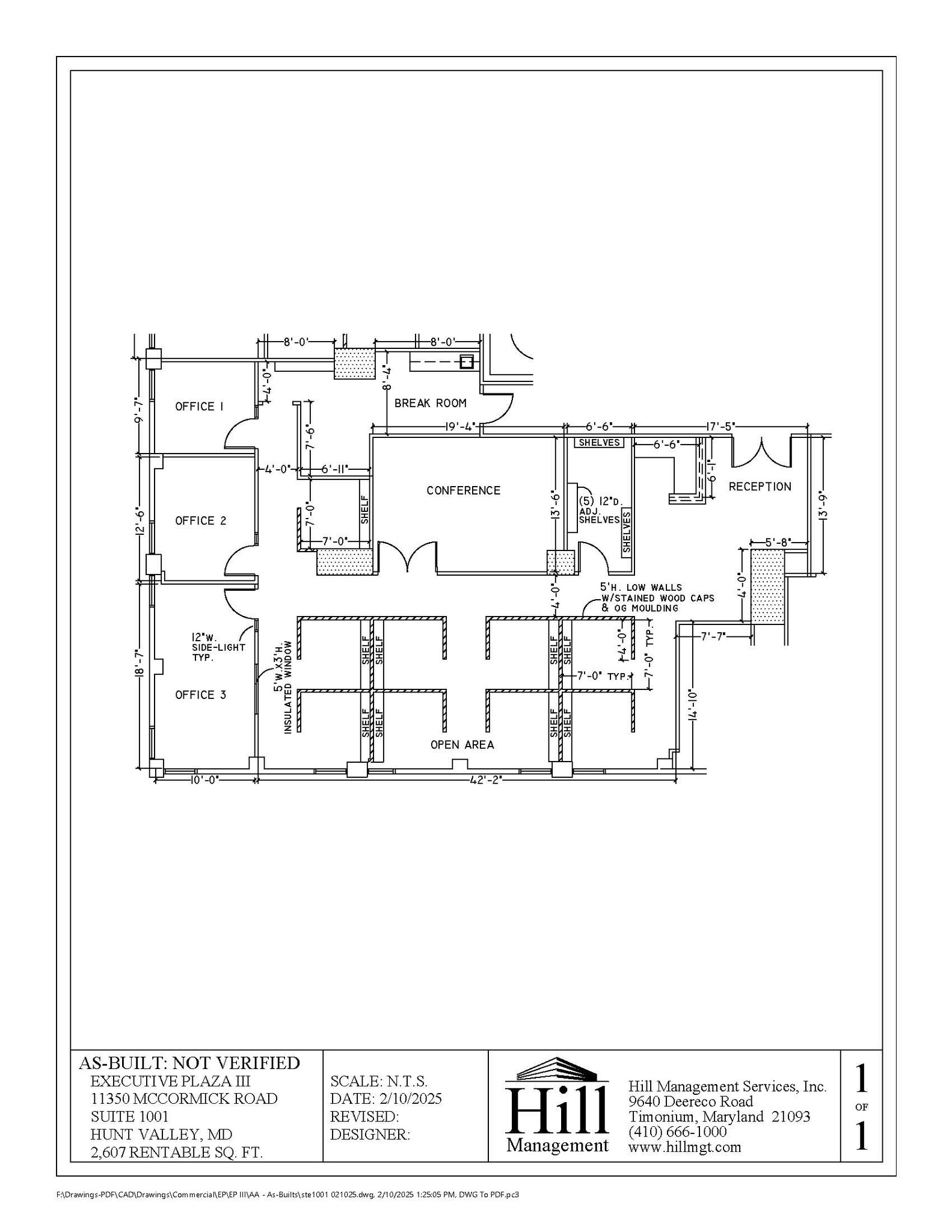 11350 McCormick Rd, Hunt Valley, MD for lease Floor Plan- Image 1 of 1