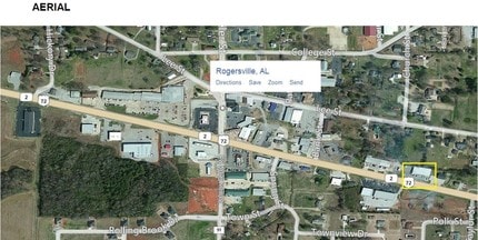 16493 Highway 72, Rogersville, AL - AERIAL map view