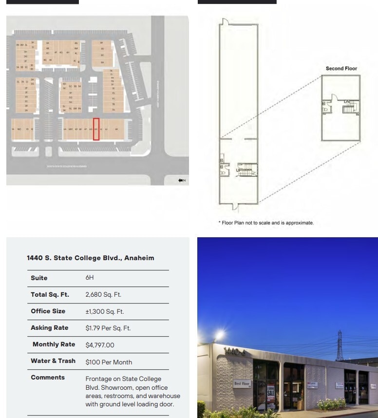 1440 S State College Blvd, Anaheim, CA for lease Floor Plan- Image 1 of 1
