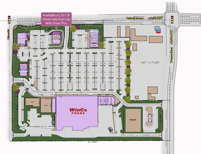 3927 W Caldwell Ave, Visalia, CA for lease - Site Plan - Image 3 of 10