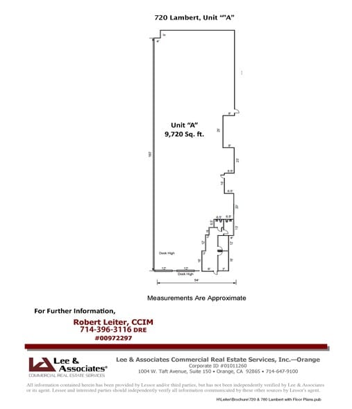 720 E Lambert Rd, La Habra, CA for lease - Floor Plan - Image 2 of 4
