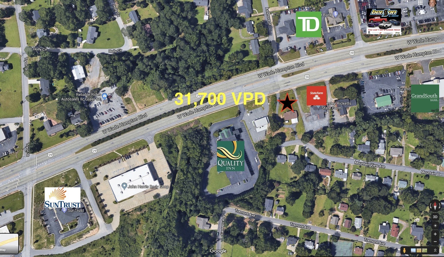 517 W Wade Hampton Blvd, Greer, SC 29650