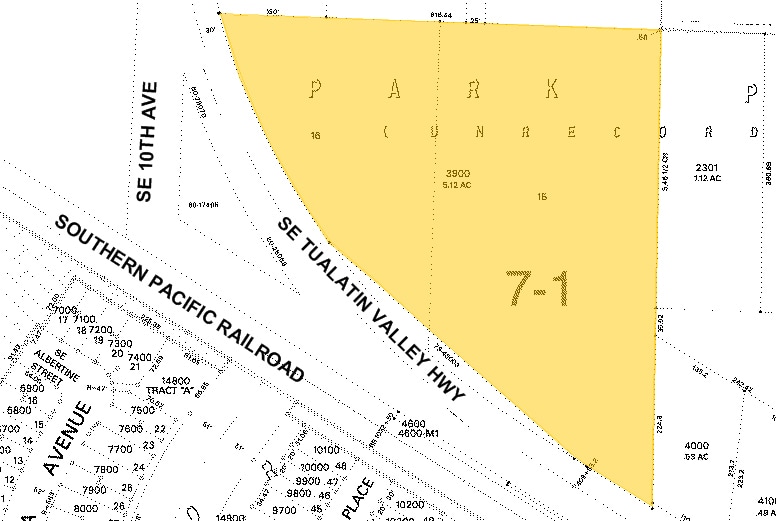 1001-1071 SE Tualatin Valley Hwy, Hillsboro, OR for lease - Plat Map - Image 2 of 17