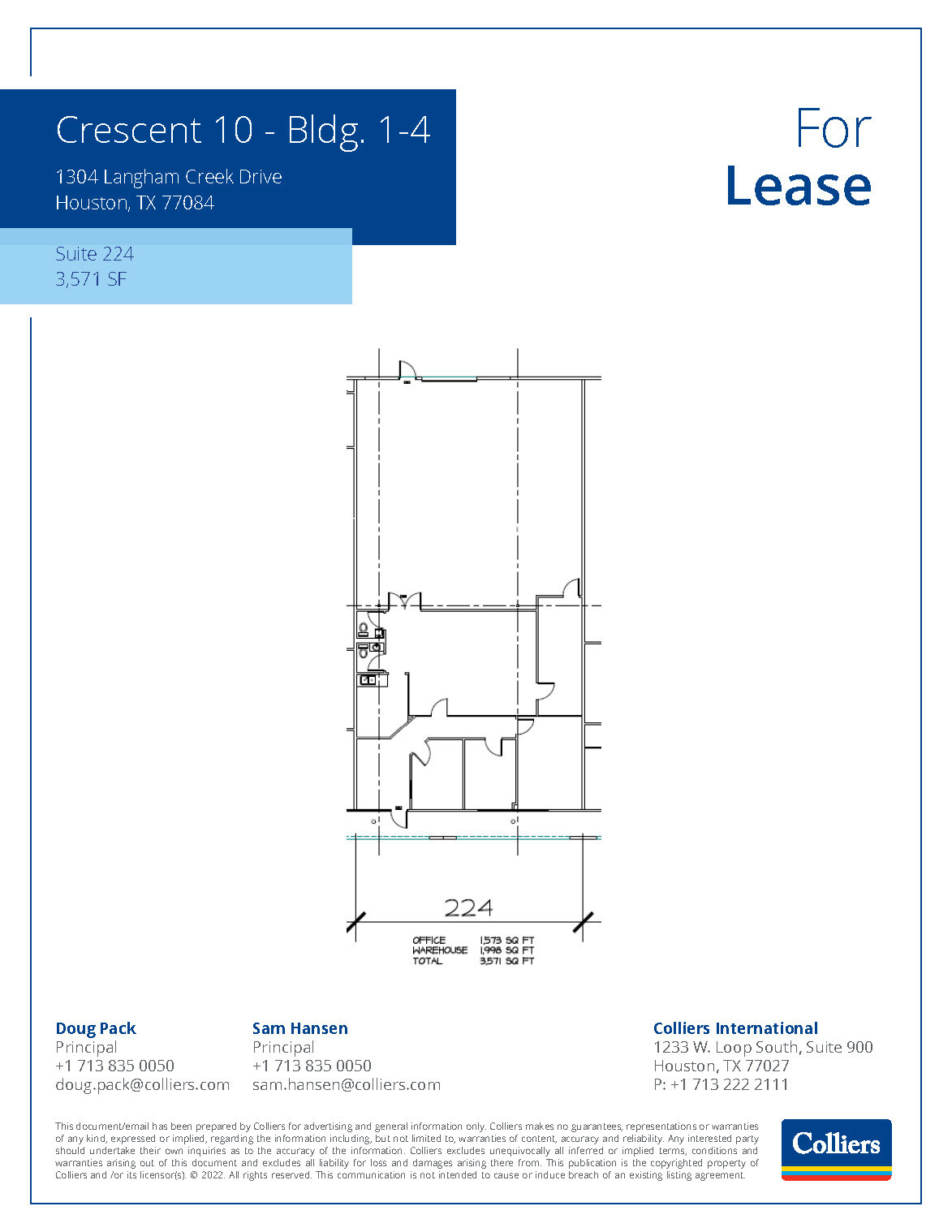 1304 Langham Creek Dr, Houston, TX for lease Floor Plan- Image 1 of 1