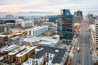 250 E 200 S, Salt Lake City, UT - AERIAL  map view