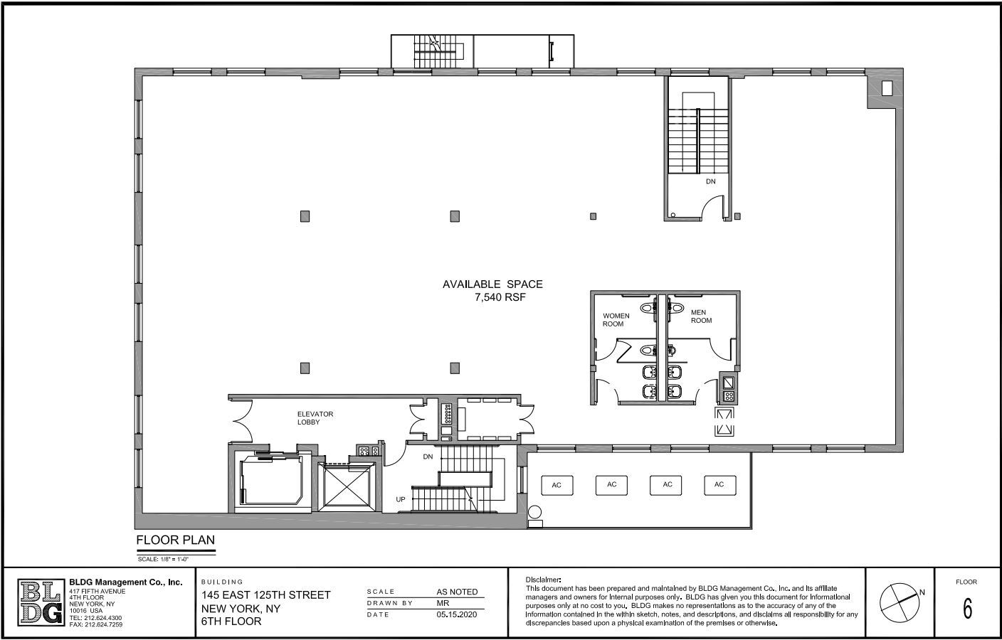 145-147 E 125th St, New York, NY for lease Floor Plan- Image 1 of 1