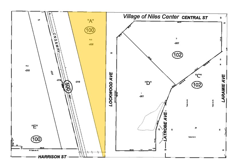 10070 Lockwood Ave, Skokie, IL for lease - Plat Map - Image 3 of 5