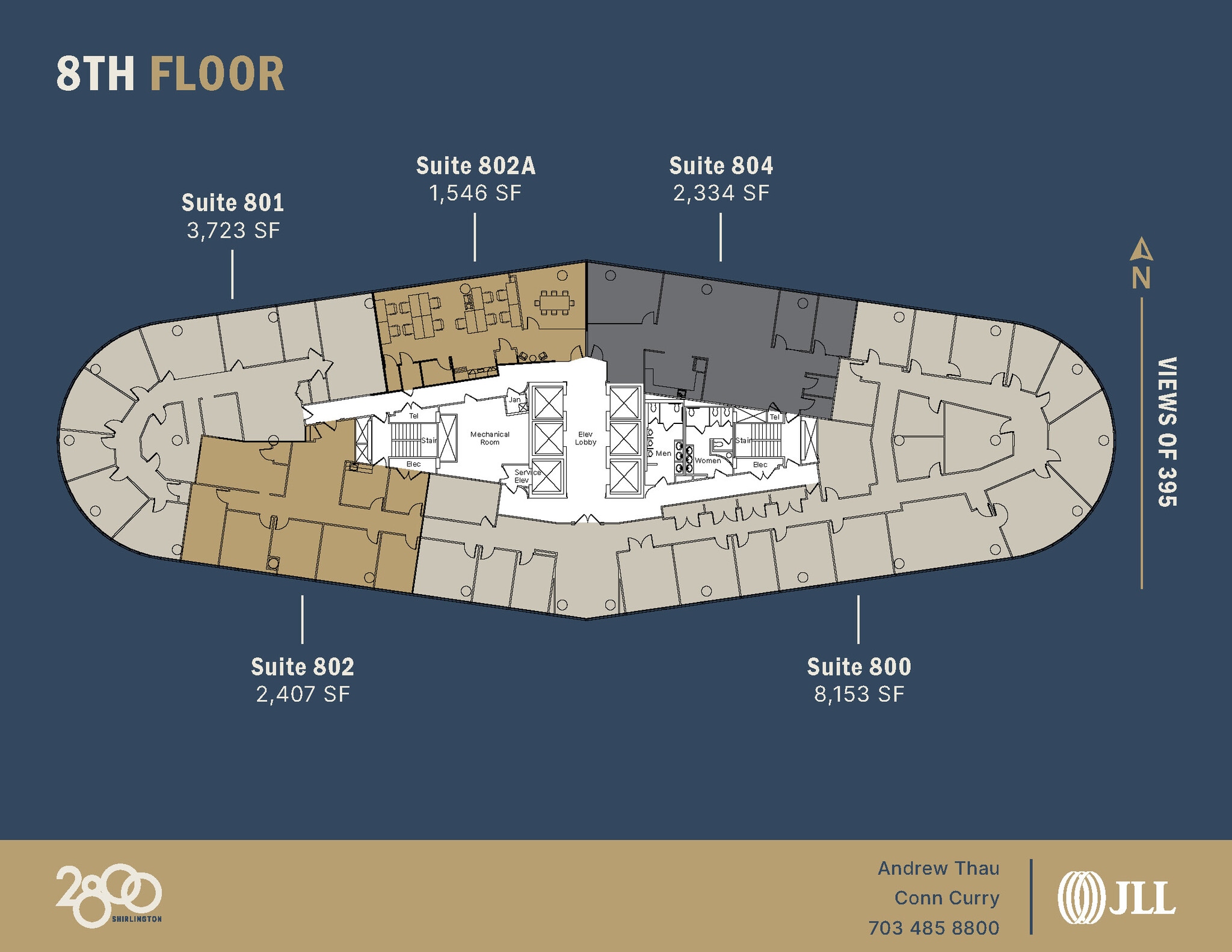 2800 S Shirlington Rd, Arlington, VA for lease Floor Plan- Image 1 of 1