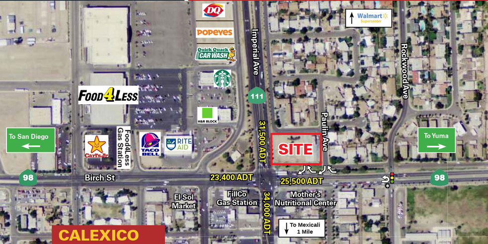 Hwy 111 & Hwy 98, Calexico, CA for lease - Building Photo - Image 1 of 7