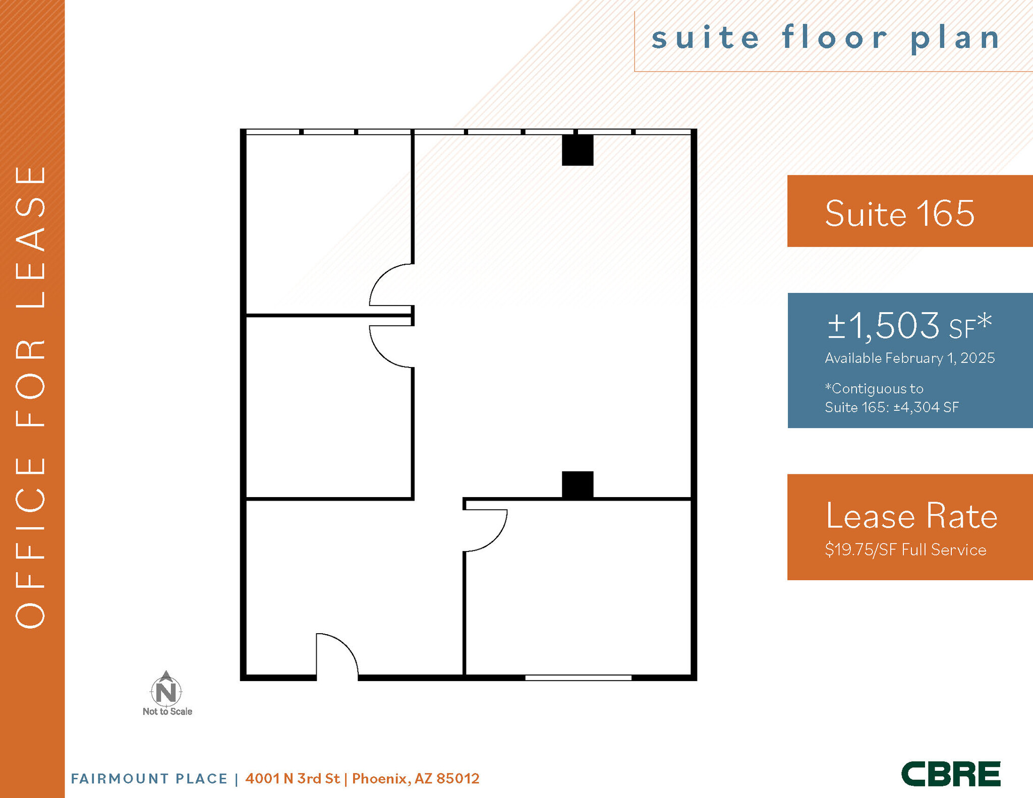 4001 N 3rd St, Phoenix, AZ for lease Floor Plan- Image 1 of 1