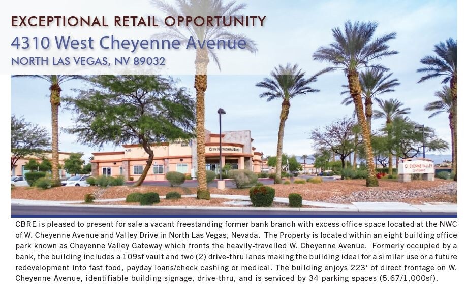 4310 W Cheyenne Ave, North Las Vegas, NV for sale Building Photo- Image 1 of 1