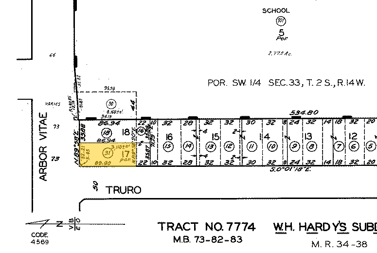 230 W Arbor Vitae St, Inglewood, CA for sale - Plat Map - Image 2 of 2